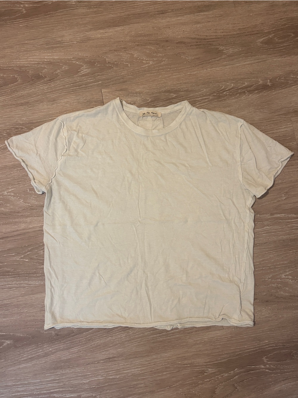 Free People Short Sleeve Tee in White